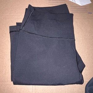 Women’s Lululemon wunder under high rise legging tights 28” full length black